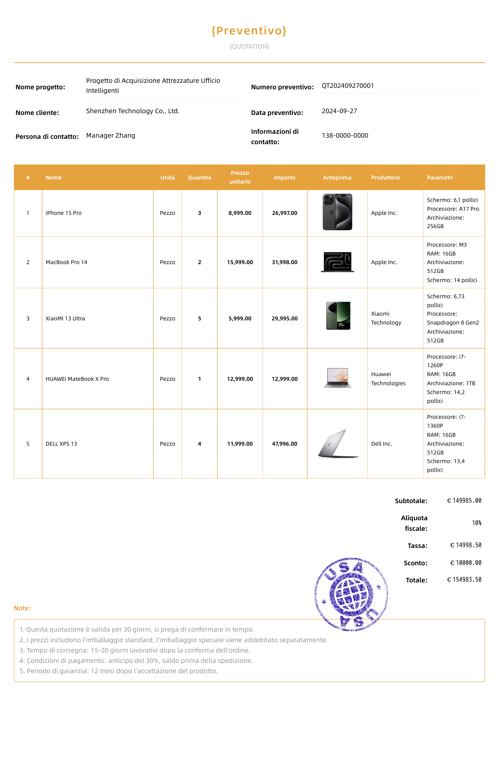 Arancione ambra模板