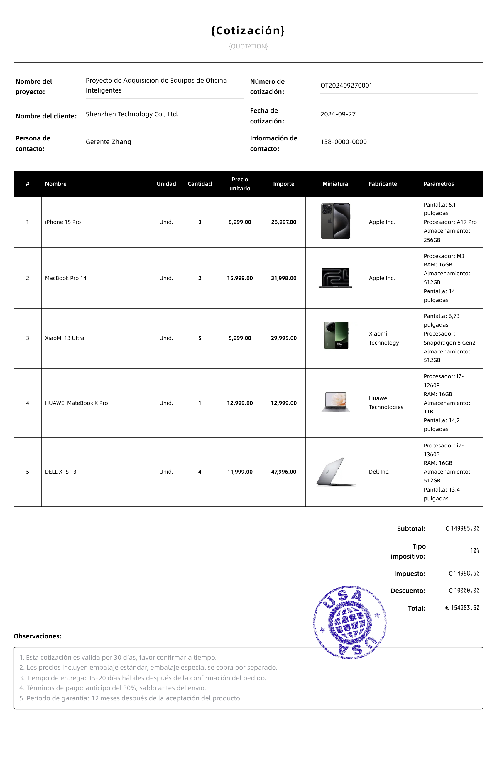 Plantilla de negocio cl&aacute;sico模板