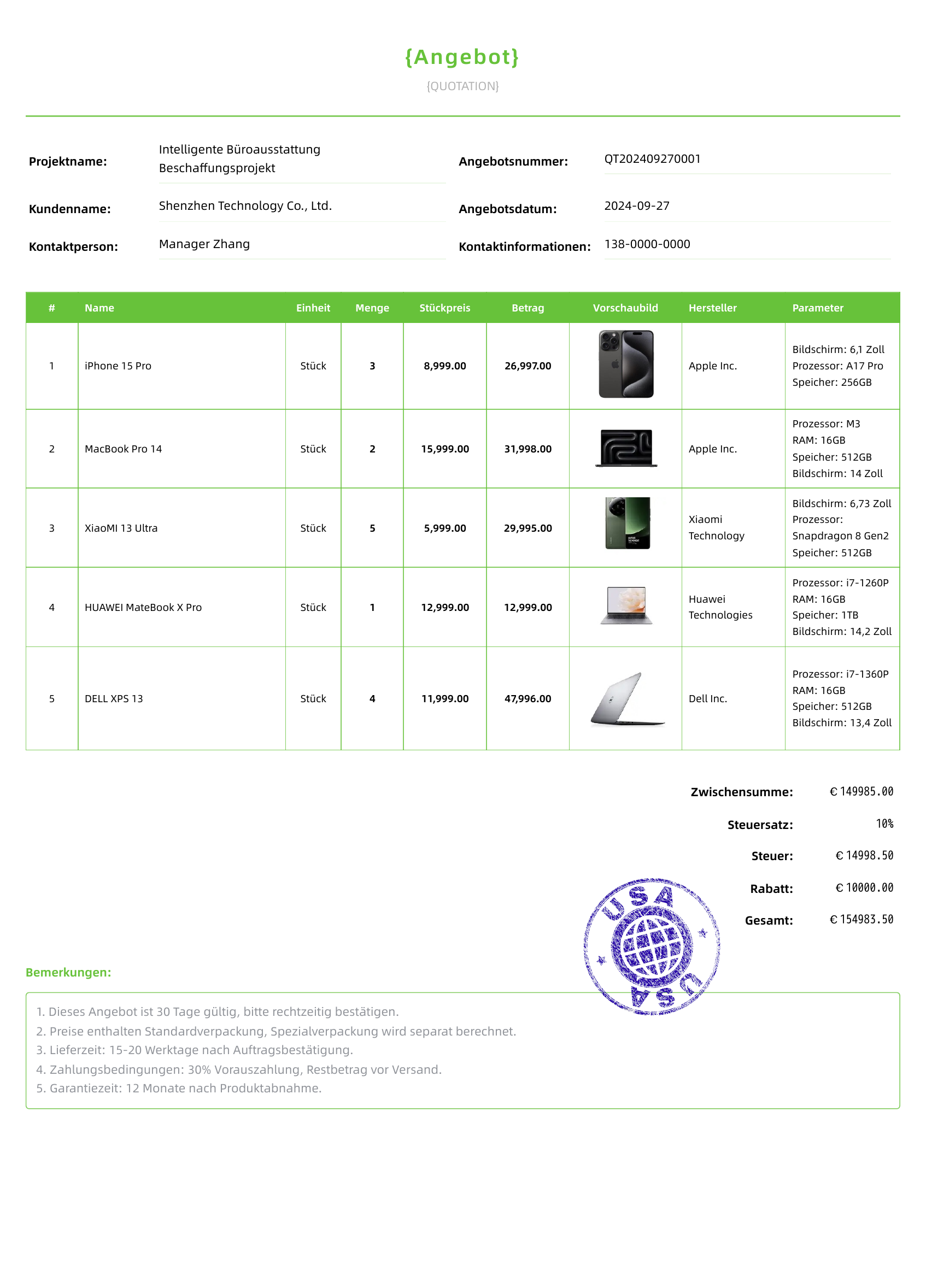 Smaragdgr&uuml;n模板
