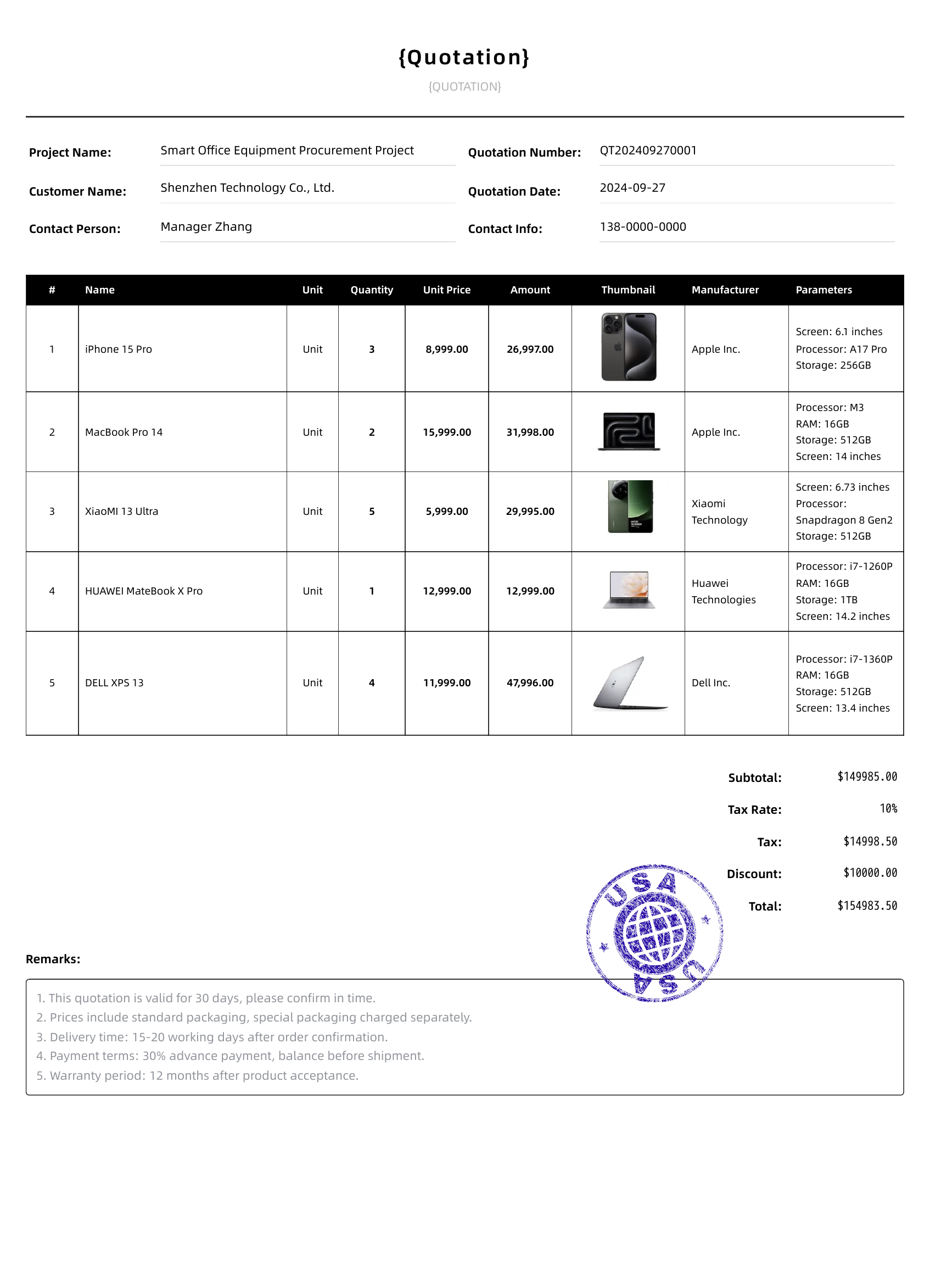Classic Business Template模板